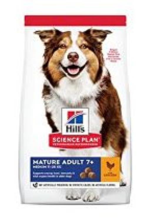 Hill's Can.Dry SP Mature Adult 7+ Medium Chicken 14kg