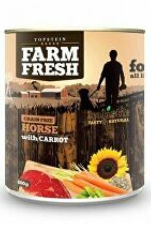 Farm Fresh Dog Horse s mrkvou v konzerve 800g + Množstevná zľava