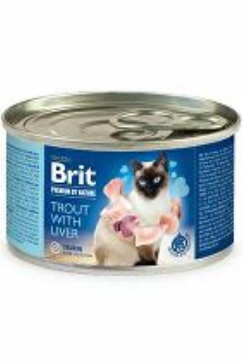 Brit Premium Cat by Nature konz Trout&Liver 200g + Množstevná zľava