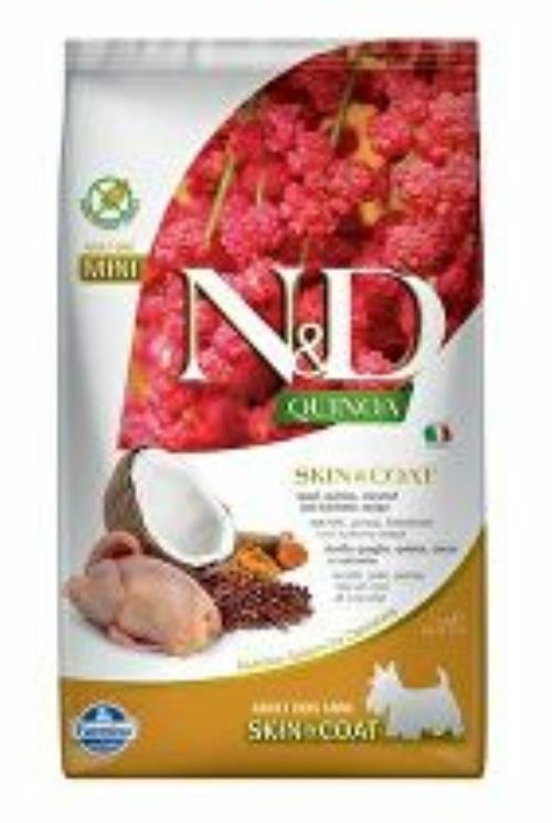 N&D Quinoa DOG Skin & Coat Quail & Coconut Mini 2,5kg