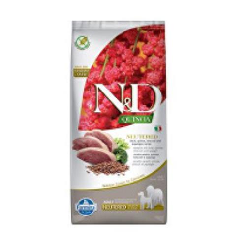 N&D Quinoa DOG Neutered M/L Duck&Broccoli&Asp. 12kg