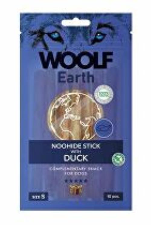 Woolf pochúťka Earth NOOHIDE S Duck 90g + Množstevná zľava