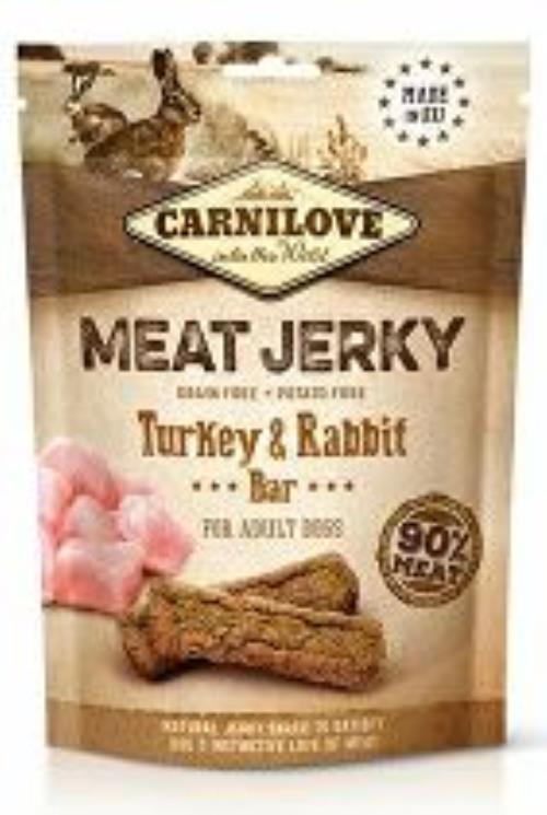 Carnilove Dog Jerky Rabbit&Turkey Bar 100g + Množstevná zľava