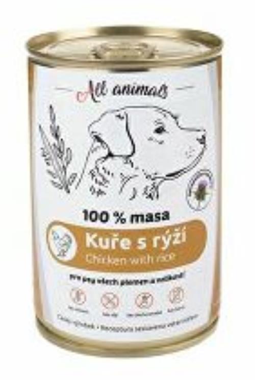 All Animals DOG kuracie mleté s ryžou 400g + Množstevná zľava