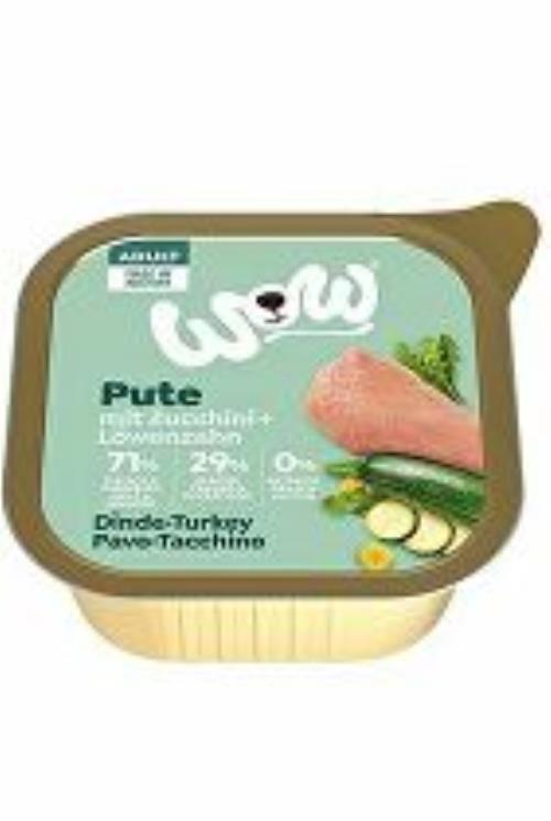 WOW Morčacie mäso s cuketou Paštéta pre dospelých 150g + Množstevná zľava