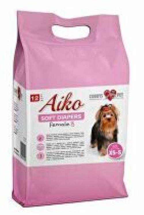 Plienky pre psov Aiko Soft Plienky 20x28cm 12ks