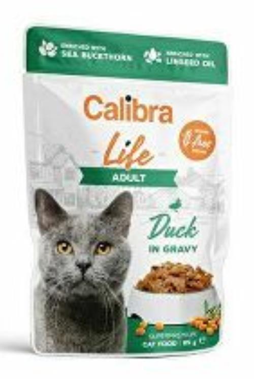 Calibra Cat Life kapsula Adult Kačica v omáčke 85g