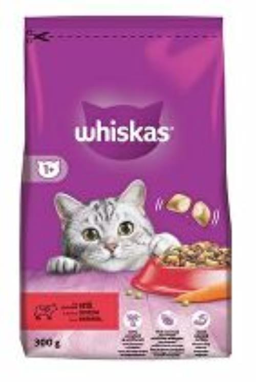 Whiskas Dry s hovädzím mäsom 300g