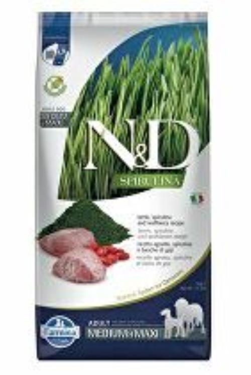 N&D SPIRULINA DOG Adult M/L Lamb & Wolfberry 7kg