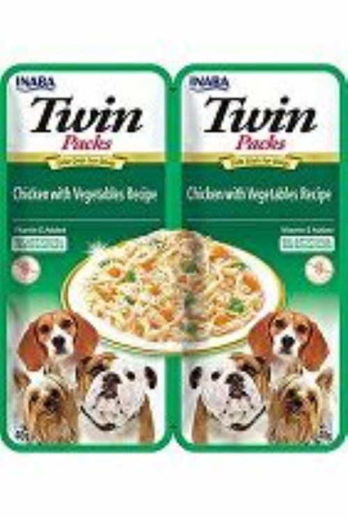 Churu Dog Twin Packs Chick & Veg. in Broth 80g