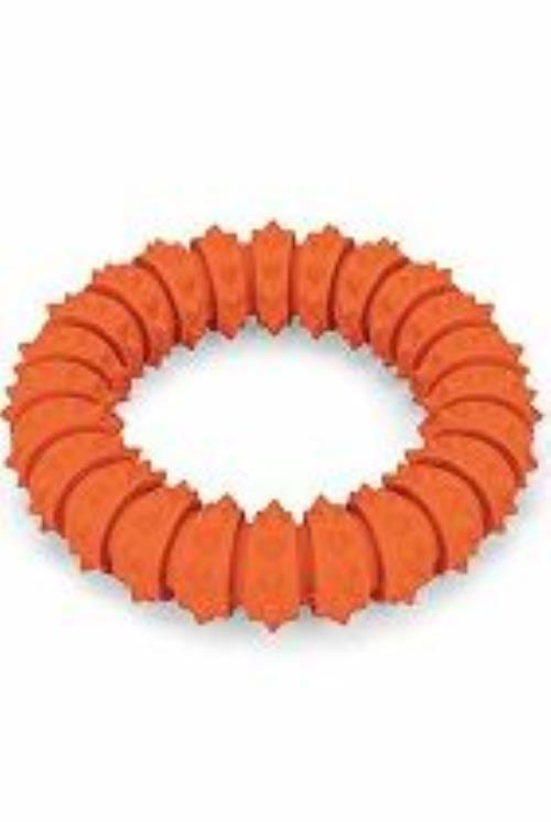 Hračka pre psov Krúžok gumový plávajúci Vanilk. 15 cm oranžový. KAR