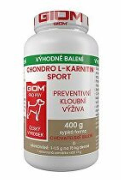 Giom S dog Chondro L-karnitín SPORT 400g plv