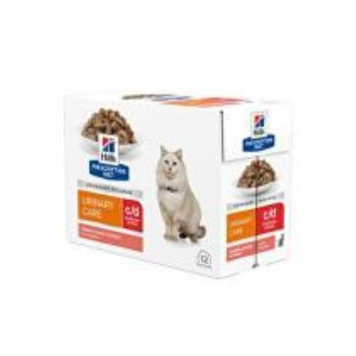 Hill's Fel. PD C/D Urinary Stress Salmon Kapsa 12x85g